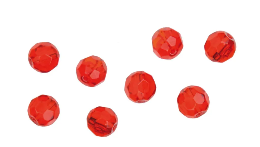 Collier Glasperlen rot